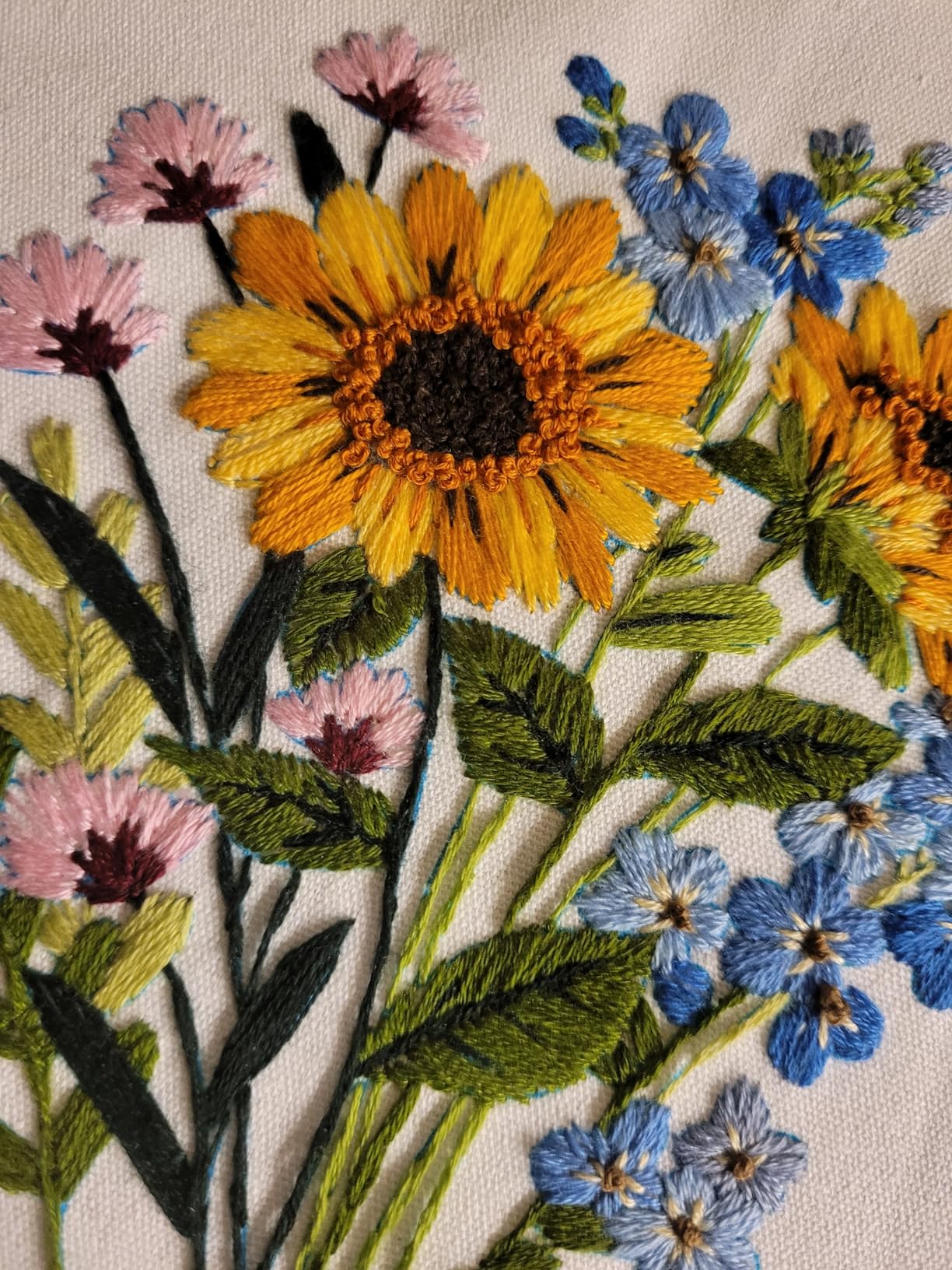 DIY Cross Stitch Flowers