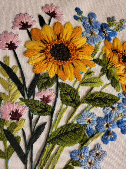 DIY Cross Stitch Flowers
